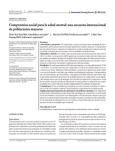 Compromiso social para la salud mental: una encuesta internacional de poblaciones mayores