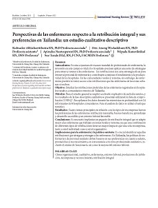 Perspectivas de las enfermeras respecto a la retribución integral y sus preferencias en Tailandia: un estudio cualitativo descriptivo