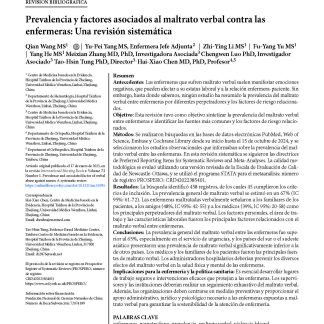 Explorar las influencias en la salud y el papel moderador del liderazgo auténtico en el acoso laboral: un estudio transversal entre enfermeras hospitalarias