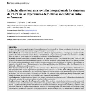 La lucha silenciosa: una revisión integradora de los síntomas de TEPT en las experiencias de víctimas secundarias entre enfermeras